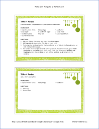 We would like to show you a description here but the site won't allow us. Free Printable Recipe Card Template For Word