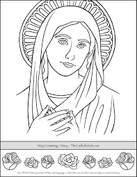Maybe you would like to learn more about one of these? Saint Mary Coloring Pages Download Pack Thecatholickid Com