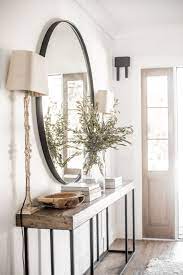 Circle Mirror Entryway Decor Entryway Decor Small Home Decor Entry Table Decor