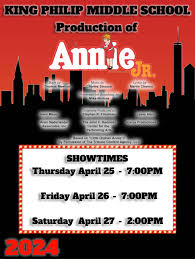 Annie Jr. at King Philip Middle School
