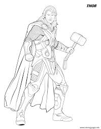Every body know about the superheroes in avengers. Thor From The Avengers Coloring Pages Printable