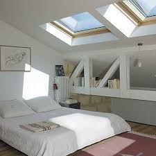 S Eclairer Naturellement Avec Les Puits De Lumiere Amenagement Chambre Agencement Combles Deco Combles