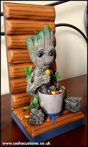 Sasha S Customs Candy Eating Baby Groot