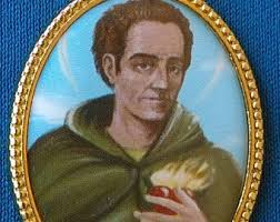 Saint Augustin, Catholic medallion, Made in Croatia !