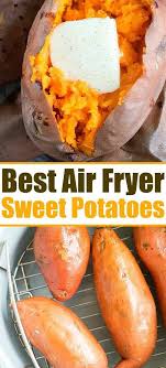 Fluffy Sweet Potato In The Air Fryer Recipe Is Here Sweet Potatoes Are The Bes Air Fryer Recipes Vegetarian Air Fryer Recipes Breakfast Air Fryer Recipes Easy