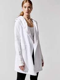 Maitri Traveler In White White By Blanc Noir From Carbon38 Travel Jacket Jackets French Terry Fabric