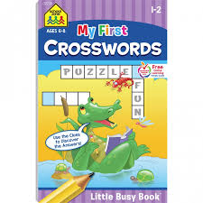2nd grade crossword puzzles online. My First Crosswords Little Busy Book Sharpens Word Skills School Zone