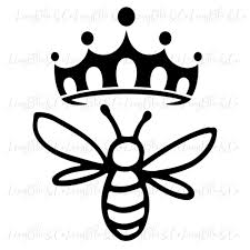 Queen Bee Svg Queen Bee Clipart Queen Bee Print Svg Svg Etsy Bee Clipart Art And Craft Videos Arts And Crafts For Teens