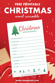 You will never see the same puzzle twice! Christmas Word Scramble Free Printable Christmas Activities