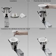 You can install recessed lighting with new construction to electrical cable from a wall switch in only a few minutes with basic hand tools. 3 New Construction Led Can Non Ic Air Tight Housing Led Recessed Lighting 6 Pieces Housings Recessed Lighting Svanimal Com