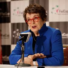 Billy jean king is seen during an interview behind the scenes of fed cup finals 2020 official draw in budapest. In A Fitting Tribute The Fed Cup Is Renamed After Billie Jean King The New York Times