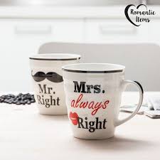 The other mug says mrs. Mr Right Mrs Always Right Mugs Buy At Wholesale Price