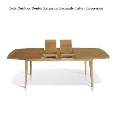 Chrome leg frame in excellent vintage condition. 95 Inch Mid Century Teak Outdoor Rectangular Extension Dining Table Impression Teak Patio Furniture Teak Outdoor Furniture Teak Garden Furniture