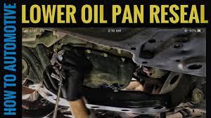 Silicone sealant is used as a gasket replacement when there is no gasket called for between two components by the vehicle manufacturer. How To Reseal The Lower Oil Pan On A 2010 2018 Toyota 4runner With 4 0l Engine Youtube