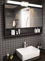 This style of led vanity light strip is popular for illuminating bathrooms and dressing areas. Yhtlaeh Bathroom Vanity Light Brushed Nickel Square Led 40 Inch 24w White Light 4000k Wall Bar Lighting Fixtures Over Mirror Amazon Com