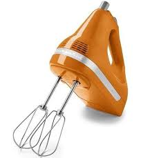 speed ultra power hand mixer, tangerine