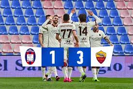 Match ends, crotone 1, roma 3. Yj Rcdipdjlsfm