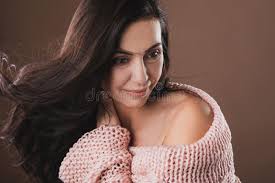 Female Eye with a Laser Beam Pointing into the Iris Stock Image