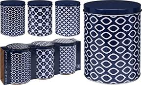 Ceramic canisters sets for the kitchen ideas on foter. Kitchen Storage Organization Tea Coffee Sugar Canisters Kitchen Storage Canister Blue Canisters Jars
