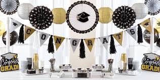 Black And Gold Graduation Decorations Black Gold Silver Graduation Party Supplies College Graduation Party Decorations Black And Gold Party Decorations Graduation Decorations
