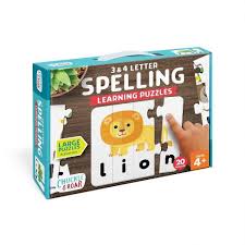 Product title chuckle & roar 4pk of tray puzzles 72pc. Chuckle Roar Learning Puzzle Spelling 70pc Target