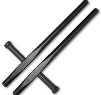 Black Wooden Tonfa Weapon - Martial Arts Wood Tonfas for ...