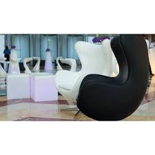 An original egg chair, as designed by jacobsen, measures 43 inches tall, almost 34 inches. White Leather Egg Style Chair Leather Egg Chair Hire