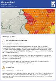Wir bieten ihnen die suche nach den warnungen für ihren ort zuverlässig und bequem direkt über die nahestehende karte. Wetterwarnungen Zu Sturmtief Sabine 08 02 2020 19 00 Uhr Freiwillige Feuerwehr Wachtberg