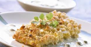 Fisch Mit Macadamia Haube Und Kapernsosse Rezept Rezepte Kapernsosse Und Lebensmittel Essen