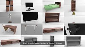 In this video, we have shown such modern bedroom interior design ideas that are suitable for your minimalist bedroom furniture and bedroom cupboards. 3d Simple Minimalist Low Poly Furniture For Bedroom