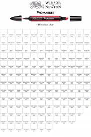 Winsor Newton Promarker Colour Chart 2 All Colours In