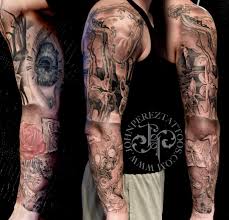 Best Black And Grey Realism Tattoo Artists Near Me Salvador Dali Tattoo Black And Grey Realism Tattoo Full Sleeve Tattoo Sleeve Tattoos Dali Tattoo Salvador Dali Tattoo