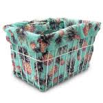 Galaxie beach cruiser with basket removable front wicker basket fits inside attached metal basket basket will be shipped separately Bicycle Basket Liner Bags The Original Cruiser Candy