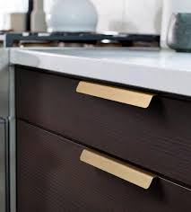 Falkenberg Gold Brass Contemporary Handle Pulls Hardware For Cabinets And Drawers 5 Sizes Of Handle Pulls Bathroom Cabinets Designs Brass Cabinet Hardware Hardware