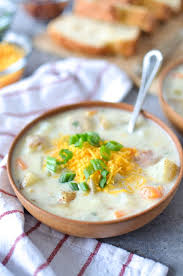Old Fashioned Potato Soup Recipe Recipe Dairy Free Potato Soup Baked Potato Soup Healthy Soup Recipes