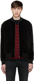 Saint Laurent Black Studded Velvet Bomber Jacket Modesens Velvet Bomber Jacket Velvet Bomber Black Studded