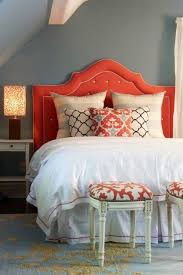 Coral Meets Navy Home Decor Love Of Family Home Bedroom Red Home Home Bedroom