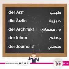1 تعلم المفردات الالمانية بالصور 1 تعلم اللغة الالمانية 100