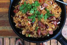 Jambalaya On The Grill Dinner With Julie Recipe Grilled Dinner Jambalaya Recipe Easy Seafood Entrees