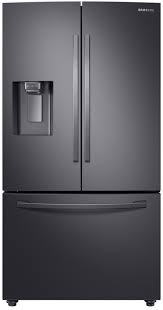 When this gets blocked, or freezes with an ice obstruction it causes the water to drip and get under the appliance. Samsung Rf28r6201sg 36 Inch 3 Door French Door Smart Refrigerator With Wi Fi Twin Cooling Plus Cool Select Pantry Integrated Ice And Water Dispenser Power Freeze Power Cool 28 Cu Ft Capacity Ada And