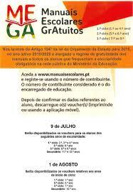 Como sabemos os manuais escolares são gratuitos desde 2019 para todos os alunos a frequentar a a mega é a plataforma que faz a gestão da atribuição gratuita, dos manuais escolares. Mega Manuais Escolares Gratuitos Agrupamento De Escolas Jose Sanches E S Vicente Da Beira