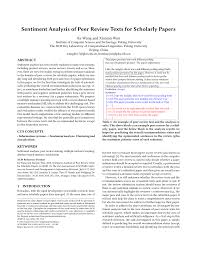 A thesis abstract should consist of 350 words or less including the heading. Pdf Sentiment Analysis Of Peer Review Texts For Scholarly Papers