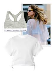 Calvin Klein Sports Bra Under Sheer Top Fashion Mesh Fashion Style If you want to wear an undershirt you can technically get away with. calvin klein sports bra under sheer top