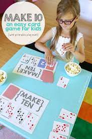 Make Ten An Easy Card Game For Kids Mama Papa Bubba Math Card Games Card Games For Kids Math For Kids