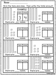 Using tens ones worksheet, studentswrite the amount of tens and ones for each number. Math Tens And Ones Worksheets Std 1 2 Miss Simone S Classes Facebook