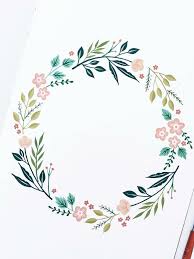 Floral Wreath Geometric Tatto Dessins Faciles Carte Merci