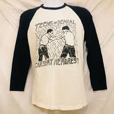 Car Seat Headrest Band Raglan Tee T Shirt L Teens Of Denial 2017 Uk Summer Tour Raglan Raglan Car Seat Headrest Long Sleeve Tshirt Men Shirts