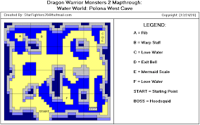 Check spelling or type a new query. Dragon Warrior Monsters 2 Cobi S Journey Water World Polona West Cave Map Map For Game Boy Color By Starfighters76 Gamefaqs