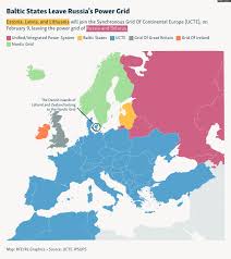 Baltic States Permanently Disconnect From Russian IPS/UPS, Join European  Power Grid ; Kaliningrad now a power island : r/MapPorn