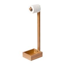 Mdesign brings you a combination of vintage and modernity in one with this next best standing toilet paper holder and dispenser. Buy Wireworks Free Standing Toilet Roll Holder Arena Bamboo Amara